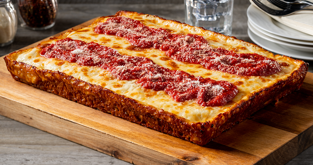 Detroit style pizza