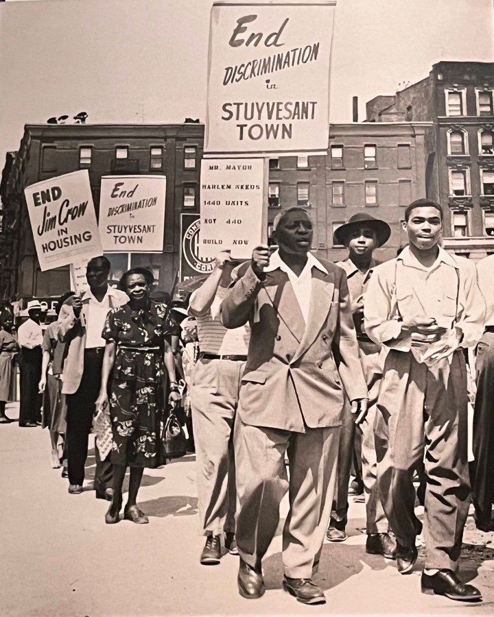 Housing discrimination protest, 1950