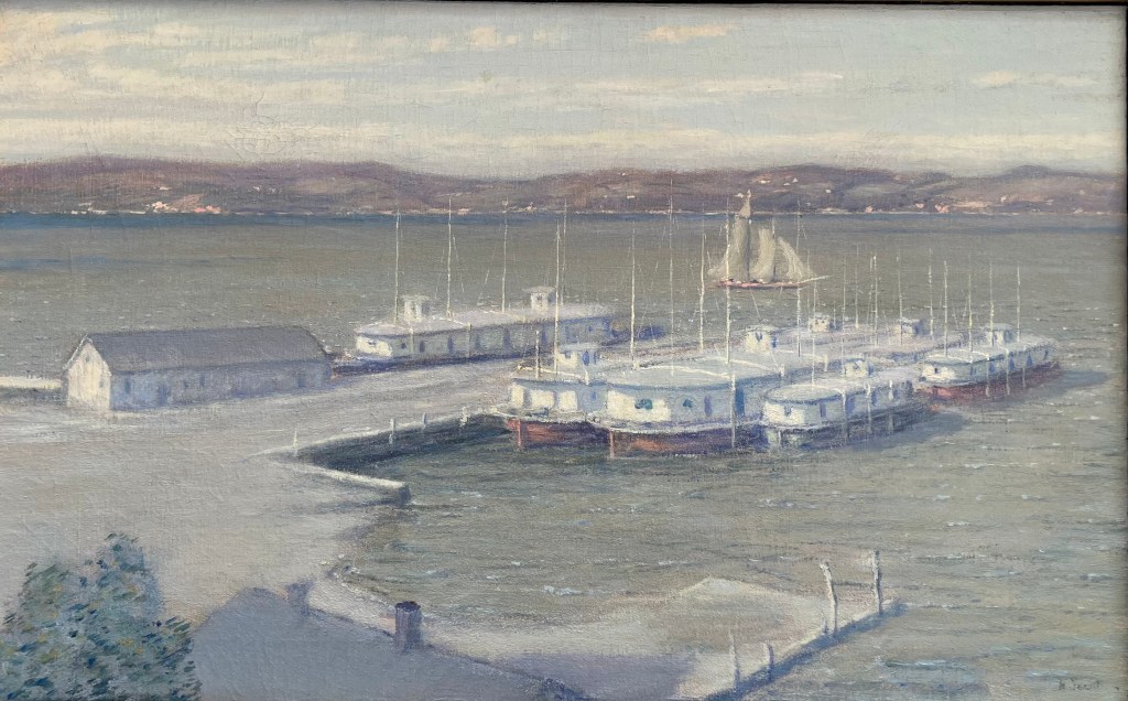 Ice Boats on the Hudson, Henry Golden Dearth