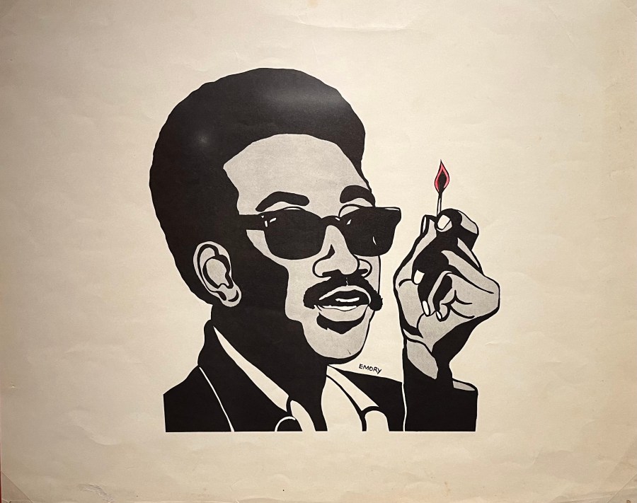 H. Rap Brown (Man with Match), Emory Douglas