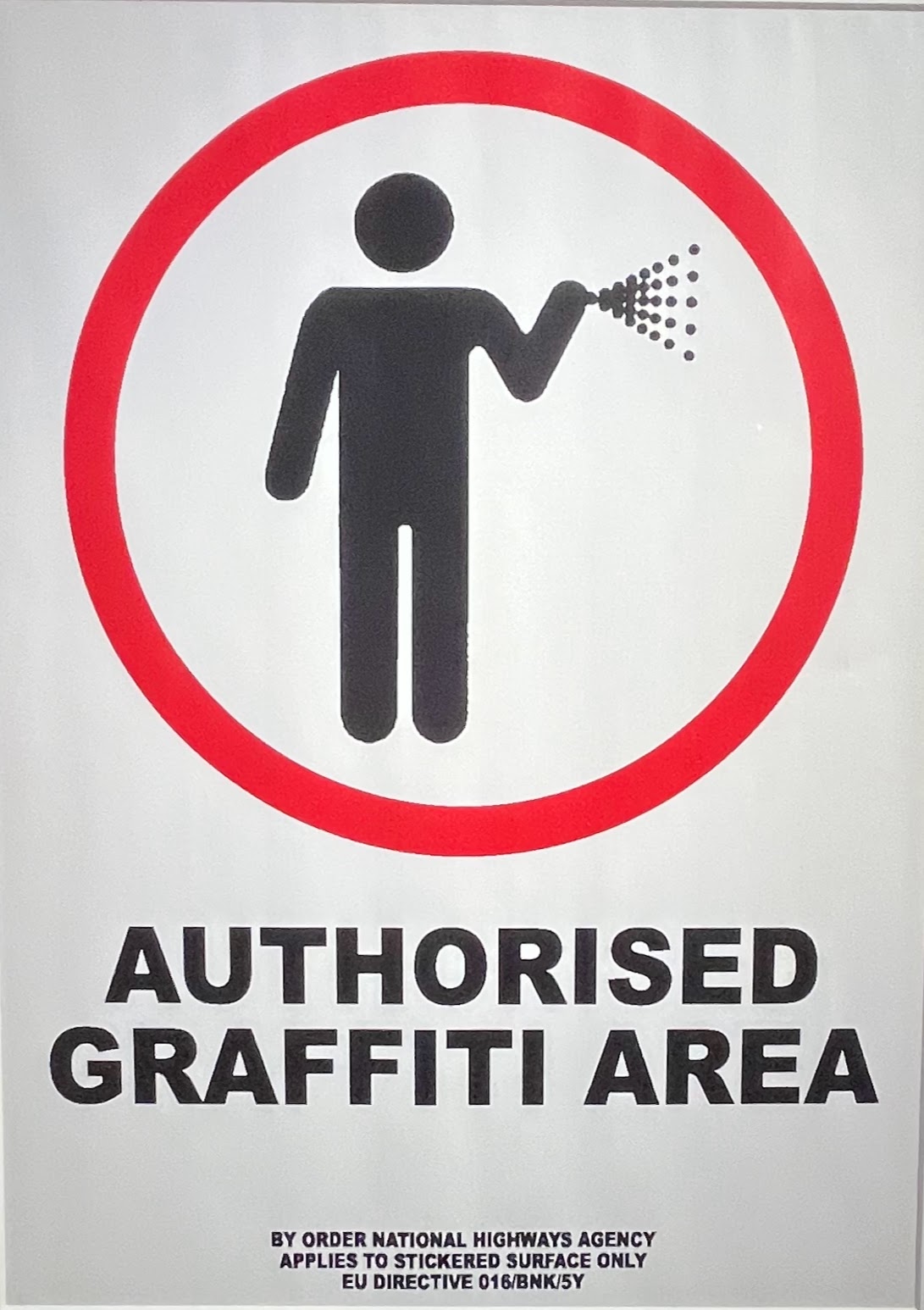 Authorized graffiti area, Banksy