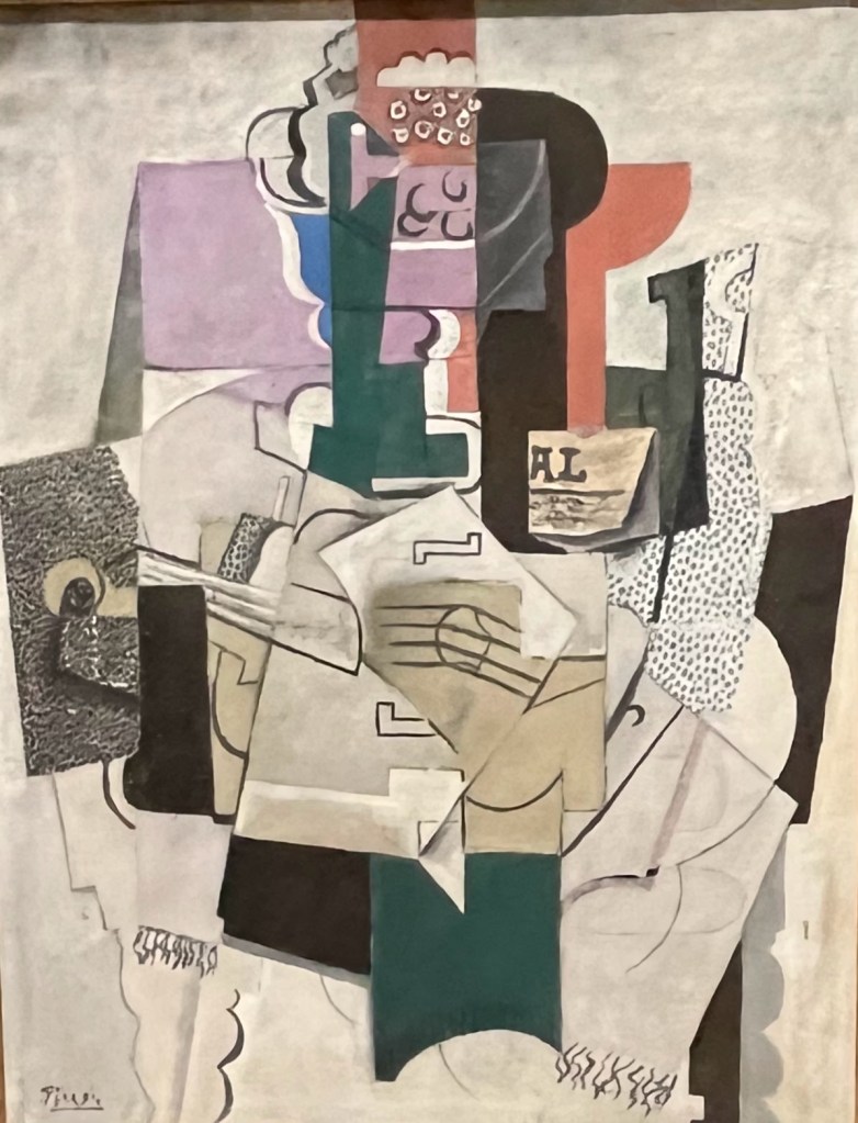 Fruit Dish, Bottle and Violin, Pablo Picasso