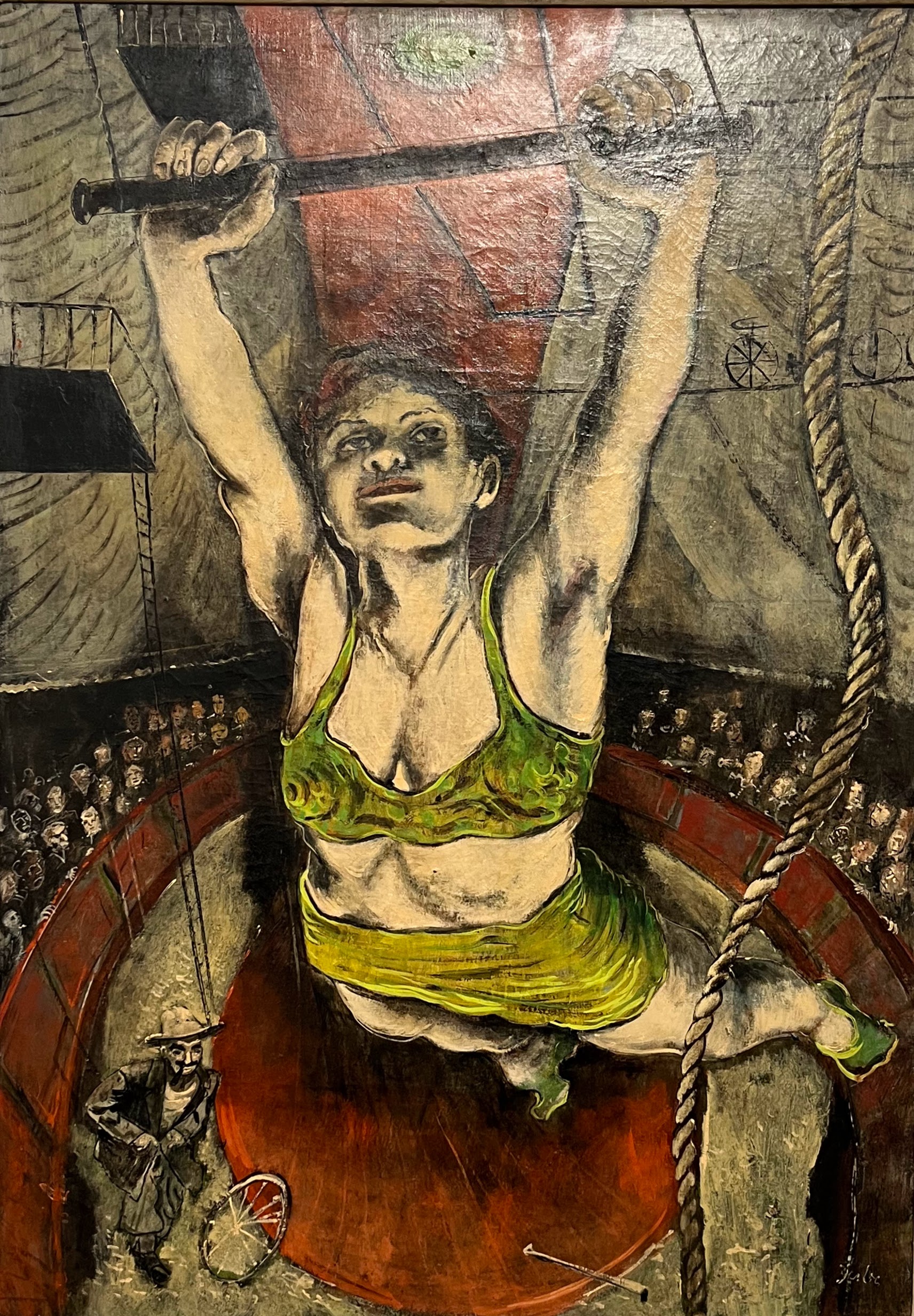 Woman on Trapeze, Karl Zerbe