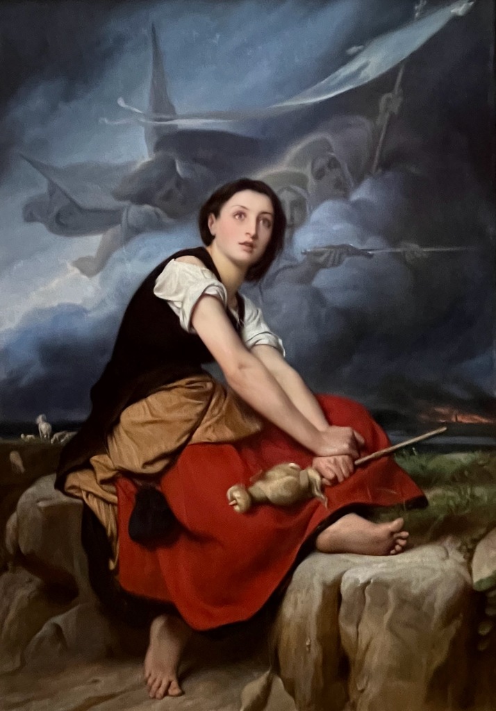 Jeanne d'Arc ecoutant ses voix, Leon-Francois Benouville