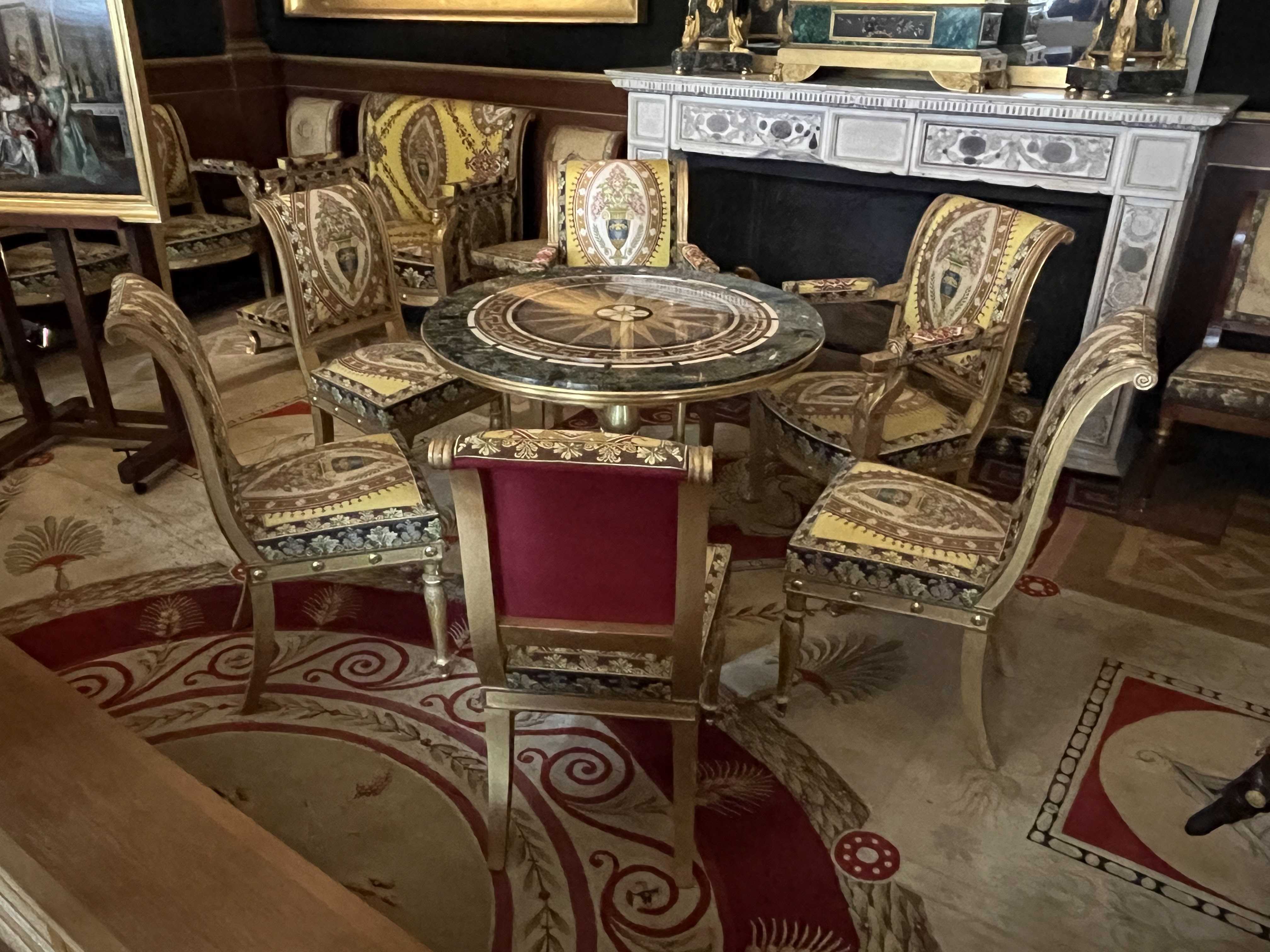 The living room at Chateau de Malmaison