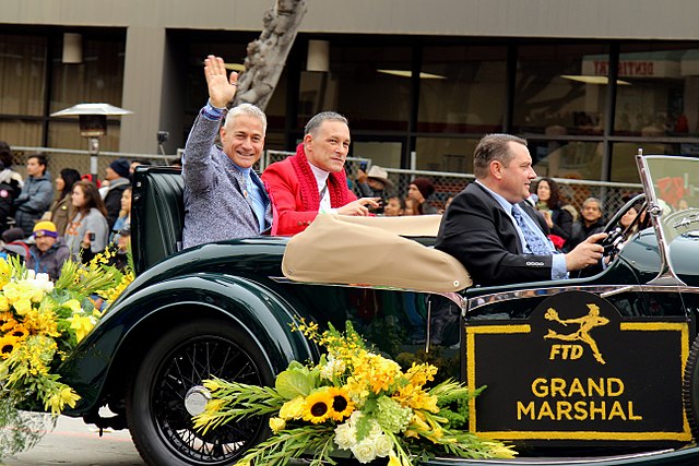 Greg Louganis at Rose Parade